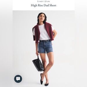 Abercrombie & Fitch Curve Love High-Rise Dad Short / Size 31/12